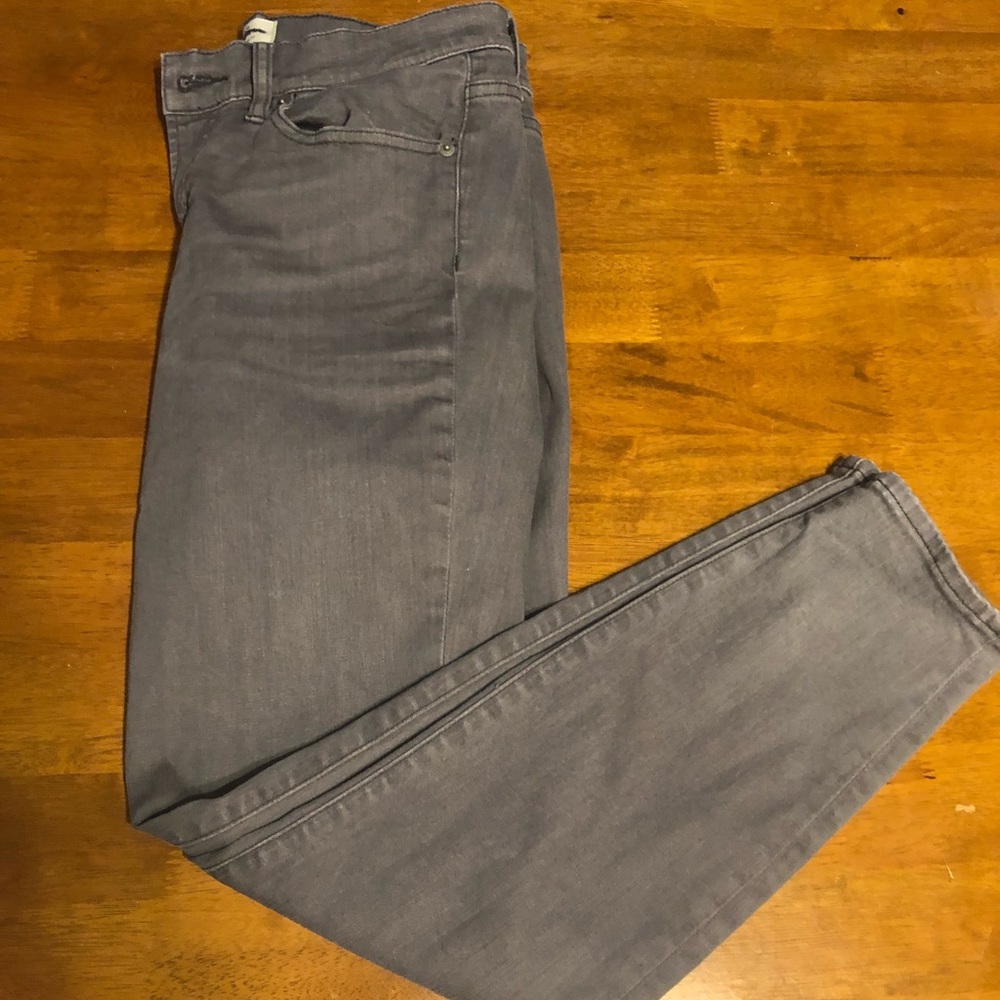 J.crew grey stretch toothpick jeans